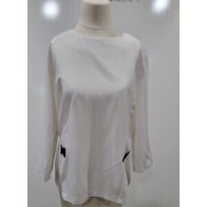 Vintage Woman Tunic Size 10 USA Classic Top Minimalist Clean Girl Timeless Retro